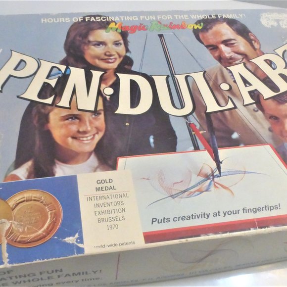 1970 PEN-DUL-ART Magic RAINBOW Pendulum Art Germany Handmade French English - Picture 2 of 12